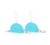 Housoutil 2 Pezzi Infila ago Aghi Threading ago Gancio per Girare Il per Cucire Ciclo Continuo infilatrici per Cucire Macchina da Cucire con ago e Filo plastica Blue