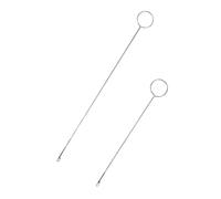 Housoutil 2 Pezzi Infila Cintura Forniture per L'inserimento di Punti Hook all'Uncinetto Dreadlock Dispositivo per Infilare La Cucitura Forniture di Cucito Ganci da Cucire Silver Metallo