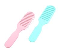 Housoutil 2 Pezzi Pettine per Chioma Professionale in Plastica Verde, Pettine per Massaggio del Cuoio Capelluto che Non Graffia, per Cura Chioma e Saloni di Parrucchiere