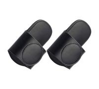 Housoutil 2 Pezzi Porta Fonendoscopio da Cintura in PU Nero per Clinica e | Compatibile Tutte le Principali Marche, Stabile ed Ergonomico, Riduce Grovigli, Uso in Reparto