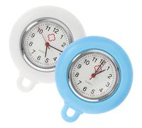 Housoutil 2 Pezzi Quadrante Orologio da Infermiere al Quarzo Fai da Te Vetro, Foro per Infilare, Materiale Creativo e Unico per Orologio da Tasca Manuale