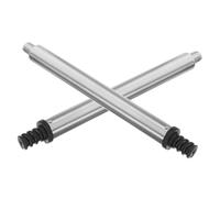 Housoutil 2 pezzi Ricambi per Scopino Wc in Acciaio Inox Connettori Auto Bloccanti Ergonomici per Pulizia e Facilitato al Water Accessorio Bagno Resistente e Pratico per Uso