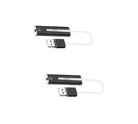 Housoutil 2 Pezzi Scheda Audio USB Adattatore Per Auricolari E Microfono Adattatore Per Cuffie Porta Audio USB Creative Sound Suono 71 Scheda 31 a Della Traccia