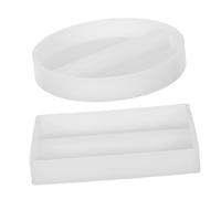 Housoutil 2 Pezzi Silicone Business Card Holder Mold For Resin Crafting Multipurpose Name Card Stand And Jewelry Making Tool Easy-to-use Epoxy Display Mold For Office And Handmade Projects