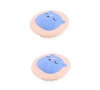 Housoutil 2 Pezzi Spazzola Da Bagno Per Bambini Spazzola Per La Schiena Scrubber Strumento Da Bagno Portatile in Silicone Morbido