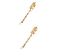 Housoutil 2 Pezzi Spazzola Per Il Corpo Con Manico Spazzola Per Il Bagno Con Setole Naturali Spazzola Per La Schiena Esfoliante Spa
