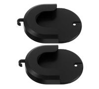 Housoutil 2 Pezzi Staffa Installazione Struttura e Gancio di per a Telecamera in Plastica Nero Compatibile senza Trapano Garage e Nursery