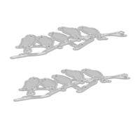 Housoutil 2 Pezzi Stencil Per Taglio Artigianali Per La Creazione Biglietti Fustelle Piccoli Scrapbooking The Cut Store Grandi Fustelle Carta Per Uccelli