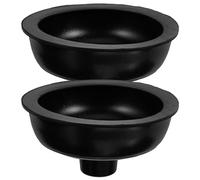 Housoutil 2 Pezzi Testa di Stantuffo in Gomma Nera per WC Accessorio Versatile e Facile da Pulire per Sostituzione Sturalavandini Domestici