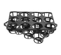 Housoutil 2 Pezzi Vassoio per Semina Come Portafiori in Pp Nero 12 Fori Facile da Pulire da Conservare per Giardino e Balcone
