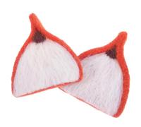 Housoutil 2 Pz Orecchie della Volpe in Feltro in Lana Cappello per Cappello a Fascia Banda per Cosplay Costume Orecchie di Animali Sentivano Orecchie di Volpe Craft Fai -da Te