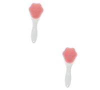 Housoutil 2 Pz Pennello viso in silicone spazzola facciale manuale spazzola per il lavaggio del viso detergente viso spazzola detergente scrubber per il viso pulito attrezzo