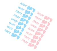 Housoutil 2 Set Confetti per Gender Reveal a Forma di Impronta, Pvc Colorato, Decorazione Versatile per Shower, Facile da Usare in Feste a Tema Piede