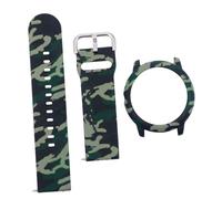 Housoutil 2 Set Custodia Protettiva per con Cover e Cinturino Mimetico Protezione Antiurto e Resistente per Smartwatch Solar