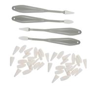 Housoutil 2 Set di Ricambio per Penna in Scatola Gomma Spugna Disegno Schizzi Sfumatura Accessori per Schizzi Strumenti per Disegno Sfumino Pulisci Schizzo Plastica + Spugna