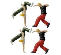 Housoutil 2 Set Miniatura Hiphop Da Figure Maschili Per Decorazione E Allestimento Scene Danza Urbana Articoli Per Appassionati Hiphop 2 Pezzi * 2