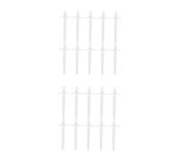 Housoutil 2 Set Perno del Filo della Macchina da Cucire Cuciture Titolare Avvolgimento Bobine Porta Spola per Macchina da Cucire Semplice Portafilo in Plastica Addominali Bianca 10 Pezzi*2