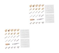 Housoutil 2 Set Puntper Pirografia da Accessori per Creazioni Compatibili con Macchine Professionali per Principianti Design E Facile da Utilizzare 28 Pezzi * 2