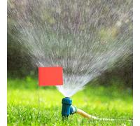 Housoutil 20 Bandierine da Giardino per Marcatori da Terra con Palo in Filo D’Acciaio Resistenti alle Intemperie Alta Visibilità per Posizionamento Segnali Irrigazione e Marcatura Prato