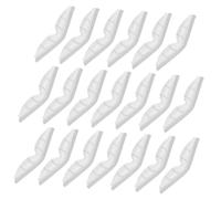 Housoutil 20 Pezzi Antiappannante pastiglie Strisce nasali Blocco da tampone antinuffa Nose Tape Occhiali Striscia del Ponte nasale della Maschera nasello per Maschera Gel di silice Bianca