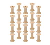 Housoutil 20 Pezzi Bobine in Legno a Forma di Clessidra per attività Creative, per Fai da Te e Tintura, Rocchetti Vintage per Fili e Spago