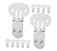 Housoutil 20 Pezzi Fermaglio Per Scarpe in Acciaio Inox Clip Di Scarpe Mestiere Chiusura Fibbie Decorazione Artigianato Clip Per Scarpe Per Appartamenti Vuoto Argento Acciaio Inossidabile