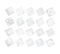 Housoutil 20 Pezzi Template Creativi Farfalle Stencil Riutilizzabili per Pittura e Fai da Te per Decorazioni Murali e