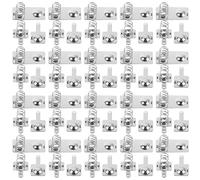 Housoutil 20 Set Piastra di Contatto Molla per Vano Batteria Aaa in Metallo Argento Design a Incastro Preciso e Alta Conduttività per Dispositivi Elettronici Alimentati a Batteria e Fai da