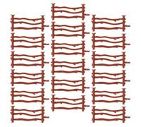 Housoutil 200 Pezzi Mini Recinzione Simulata 8cm in Plastica | Texture Simulata, Superficie Liscia e Dettagli Fini, Riutilizzabile per Casa delle Bambole e Vasi
