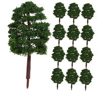 Housoutil 20pcs Verde Scenario Modello Alberi per Paesaggi Architettonici Decorazione Realistica del Paesaggio per la Costruzione di Modelli Artigianato Home Decor
