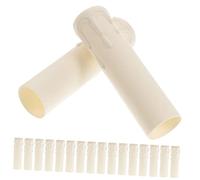 Housoutil 20pezzi Copri Portalampada Per Lampadari in Plastica Bianco Maniche Antigoccia Leggere e Impermeabili Per Decorazione Vintage Facili Da Installare Design Realistico Goccia Compatib