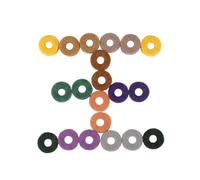 Housoutil 20pezzi Rondelle Di Feltro Colorate Per Bottoni Cintura Chitarra e Piatti Batteria Tamponi Ammortizzanti Per Supporti Cymbal Accessori Resistenti e Morbidi Per Batteria