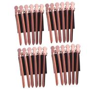 Housoutil 24 Pezzi Fermagli per Chioma in Acciaio Inox Clip Becco D’Anatra per Parrucchieri Accessori per Sezionare e Styling Chioma Colore Oro Rosa per Uso Professionale e Domestico