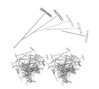 Housoutil 250 pezzi Spilli Dritti Acciaio Inossidabile per Parrucche e Aghi T Shape con Punte Protettive Fissaggio Preciso per Lavori Maglia Crochet e Modellismo