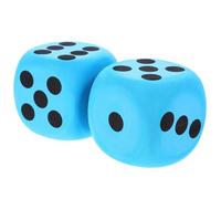 Housoutil 2pcs Large EVA Dice, Game Dice Prop for Kids, Party Game Dice, Reusable Dice for DIY and Teaching