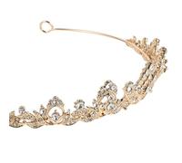 Housoutil 2pezzi Corona Strass per Sposa Cerchietto da Matrimonio Vintage Copricapo Decorativo in Argento Accessori per Capelli Perline di Cristallo per Eventi Speciali