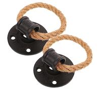 Housoutil 2pezzi Maniglie in Corda Vintage Pomelli Per Porte e Mobili Per Credenze e Armadietti