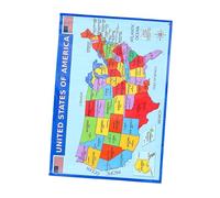 Housoutil 2pezzi Mappa Geografica Degli Stati Uniti Poster Da Parete Poster Educativo Per Apprendimento Mappe Degli Stati Uniti Resistenti All Usura Di Geografia Per Ragazza e Adolescenti