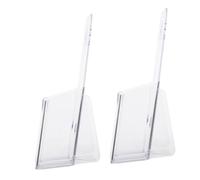 Housoutil 2pezzi Porta Documenti da Muro Trasparente Organizzatore in Acrilico per File Riviste e Depliant Scaffale Salvaspazio Resistente per Ufficio Studio e Casa