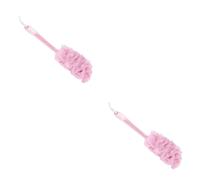 Housoutil 2pezzi Spazzola Da Bagno Con Manico Colorata Scrubber Esfoliante Rete Per Accessorio Per Della Rosa