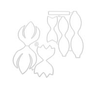 Housoutil 2sets Fustella in Metallo Forma di Stencil per Scrapbooking Fai da Te Stampi Decorativi per Album Fotografici Fustelle in Acciaio al Carbonio