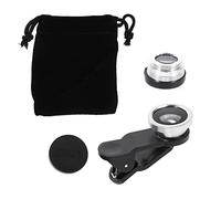 Housoutil 2sets Kit Di Lenti Per Telefono Obiettivo Fisheye e Macro Per Fotocamera Mobile Per Scattare Paesaggi Fiori e Oggetti Di Piccole Dimensioni