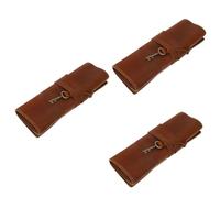 Housoutil 3 Pezzi Borsa Penne Vintage Astuccio Rotolo per Organizer Multifunzionale con Capacità Maggiore per Scuola e Ufficio