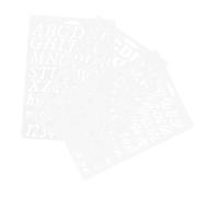 Housoutil 3 Pezzi Righello del Modello di Disegno Alfabeto Stampini per Lettere Grandi Stampini Lettera Stencil Modelli di Pittura Stencil Carattere Scrivere Nero L'animale Domestico