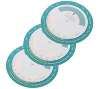 Housoutil 3 Pezzi Ruota Bmi Portatile per Altezza e Peso, Calcolo Indice | Segni Visivi Chiari, Sezioni Colorate, Misurazione Doppia Precisa, per Bagni e Scrivanie, Plastico