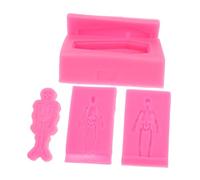Housoutil 3 pezzi Stampo Silicone Scheletro per Resina Fai da Te Modellazione Teschio e Riutilizzabile per Portachiavi Fondente Caramelle Ed Epossidica Artigianale