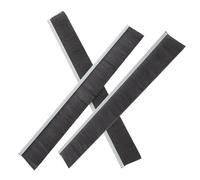 Housoutil 3 Pezzi Striscia Protezione Antivento per Cassetta Postale in Nylon e Metallo e Spazzola Installazione Facile 25 Cm, Colore Nero per Casa e Ufficio