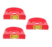 Housoutil 3 pezzi Supporto Estintore da Pavimento per Auto Base Resistente Polvere Porta Estintore Compatto per Bagagliaio Design Sicuro e Durevole Colore Luminescente per Alta Visibilità