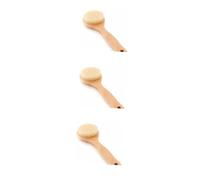 Housoutil 3 Pz Spazzola Per Il Massaggio Del Corpo Inserto Organizer Per Borsa Spazzola Per Il Corpo Spazzola Da Bagno in Legno Pennello Esfoliante Di Legno