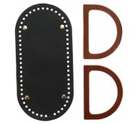 Housoutil 3 Set Manici per Borse con Fondo PU Accessori per Borse Fai da Te per Creazioni all Uncinetto Facile da Usare e Comodo per Tote e Clutch